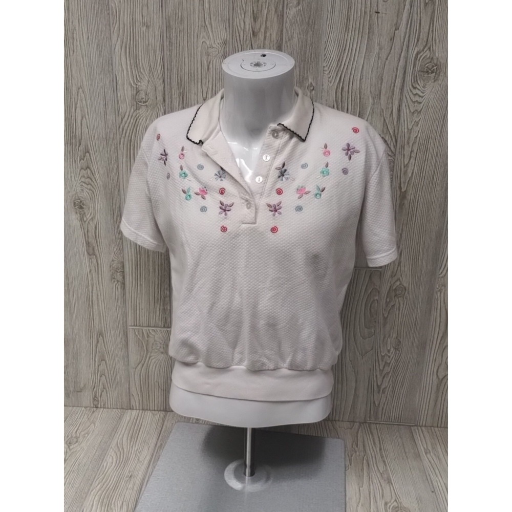 Vintage Kenneth Too Petite Pullover‎ Sweater Springtime Short Sleeve Size P/L